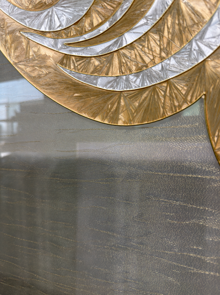 Modern Luxury-Handmade Enamel Colored Glass Screen