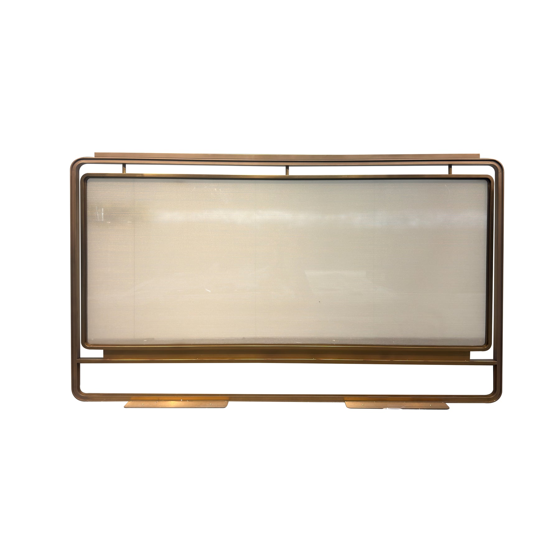 Modern Luxury- Glass with Wire Mesh Inlay Screen