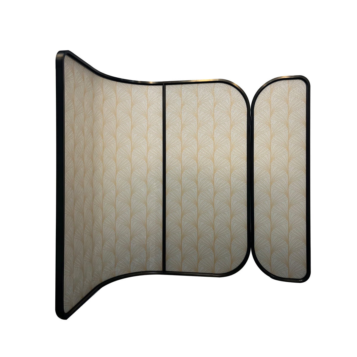 Modern Luxury-Artistic Glass Screen with Wire Inlays