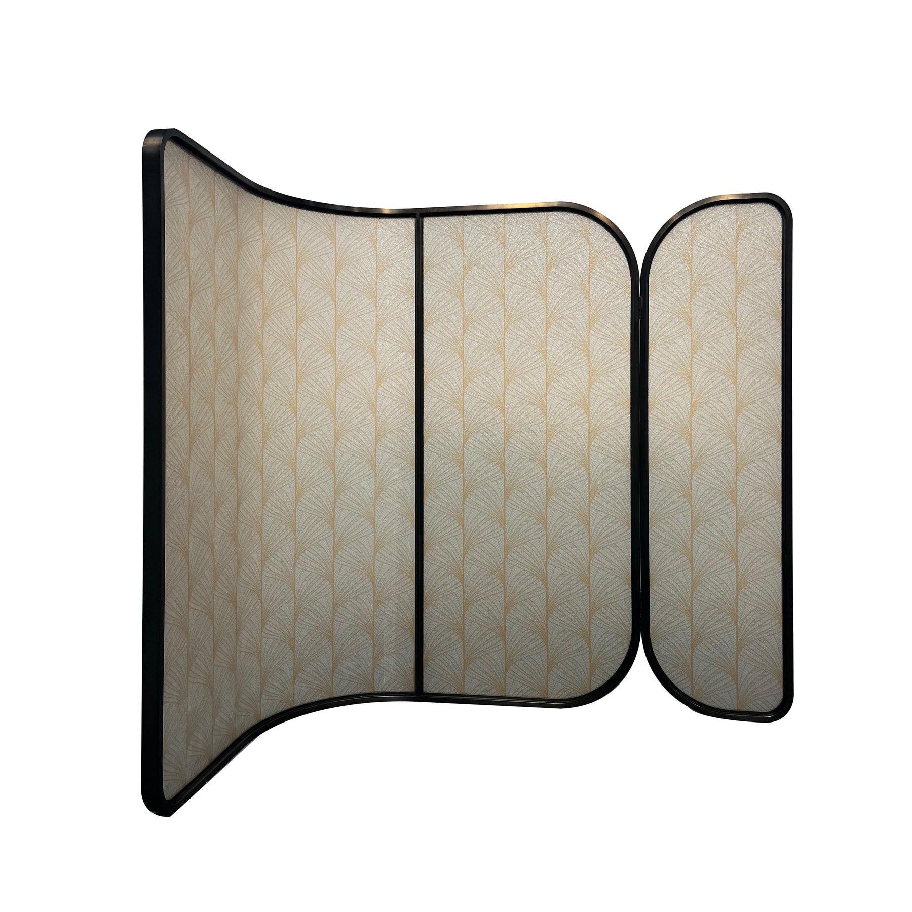 Modern Luxury-Artistic Glass Screen with Wire Inlays