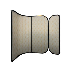 Modern Luxury-Artistic Glass Screen with Wire Inlays