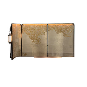 Modern Luxury-Handmade Enamel Colored Glass Screen