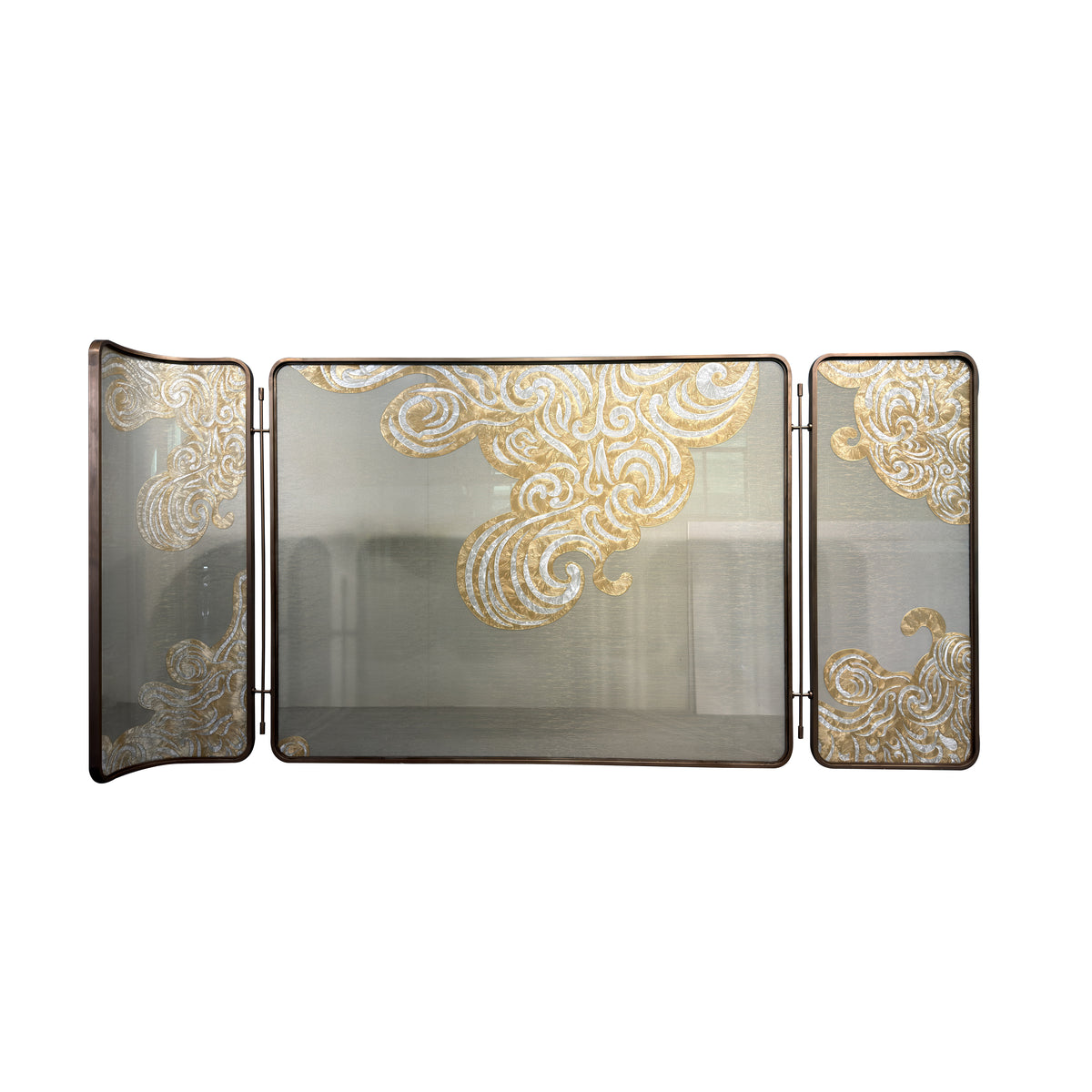Modern Luxury-Handmade Enamel Colored Glass Screen