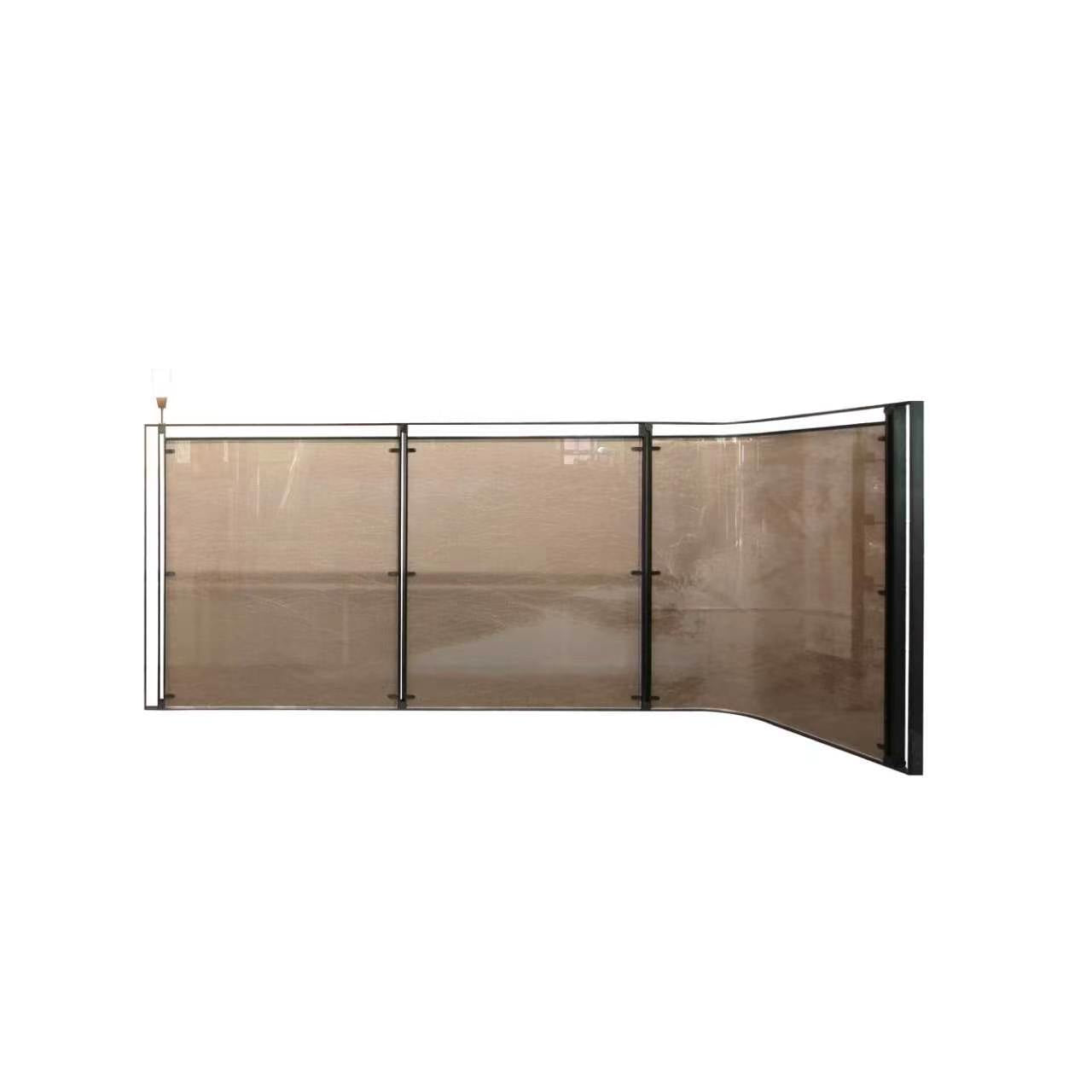 Modern Luxury- glass with metal wire screen