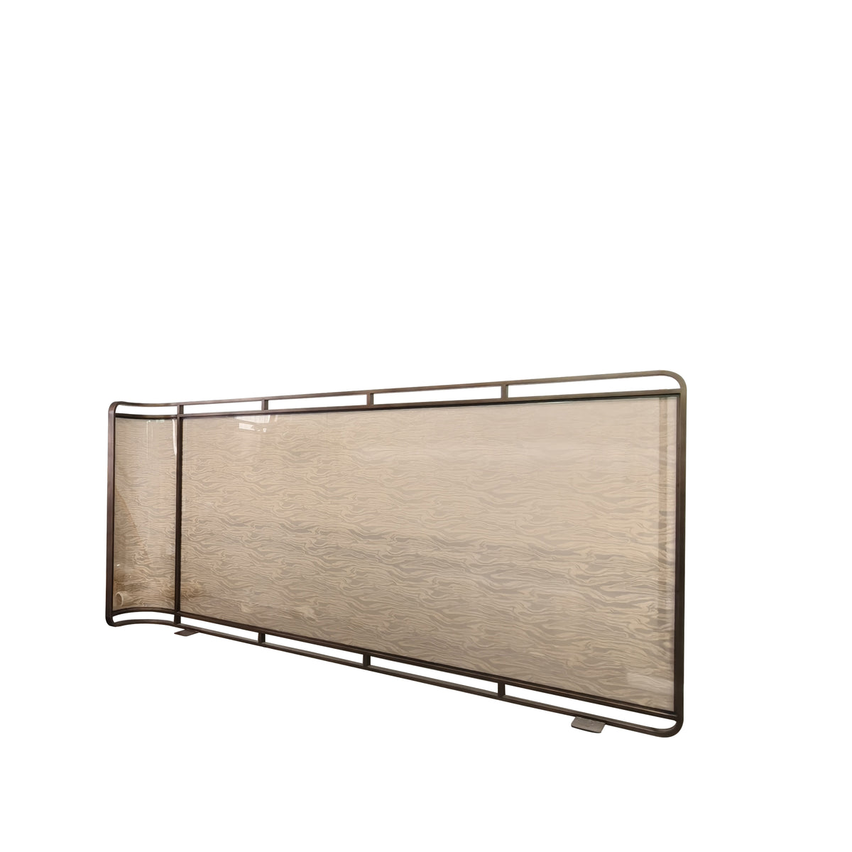 Modern Luxury- glass with metal wire screen