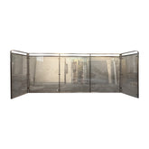 Modern Luxury-Glass screen with metal wire
