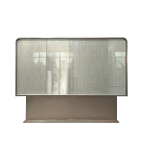 Modern Luxury- glass with metal wire screen