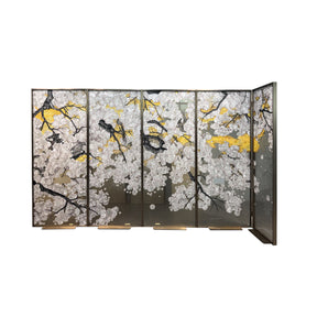Modern Luxury-Handmade Enamel Colored Glass Screen