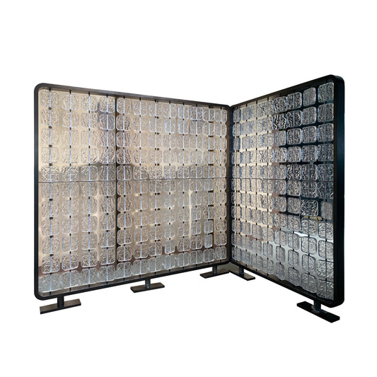 art glass partition